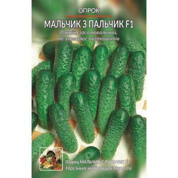 Насіння Огірок Мальчик с Пальчик F1 0,25г ТМ Урожай 13233 фото